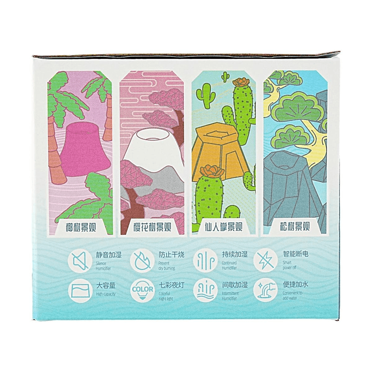 가로형 가습기, USB 전원, 핑크색, 귀여운 디자인, 12.5×12.5×14.3cm 6