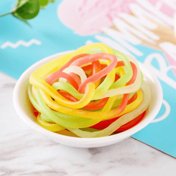 Five-Color Rope Juice, Gummy Candies, Snacks And Leisure Foods 12g*10 ...