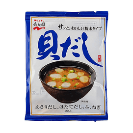 Shellfish Dashi Instant Miso Soup, 4 Servings, 1.26 oz【Clam & Scallop Broth】