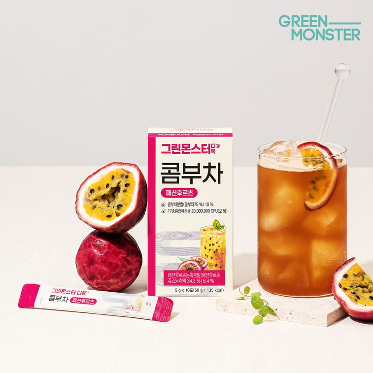 D-Toc Kombucha Passion Fruit - 10 Packets * 0.17oz 3