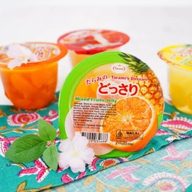 Mixed Fruits Jelly  8.11 oz【Juicy Texture】【Light & Refreshing】
