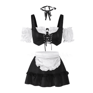 French Romantic Maid Costumes Sex Clothes