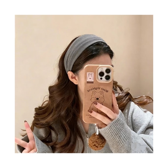 [Xiaohongshu Bestseller] High Crown Wide Headband, 1 Piece, New Retro Style, Autumn/Winter Lazy Vibe, Korean Anti-Slip, Melard Old Money Style