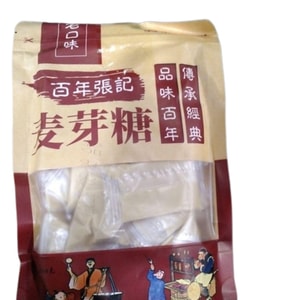 百年張記 【】正宗懷舊原味麥芽糖 純手工糖瓜米糖童年飴糖叮叮糖250克