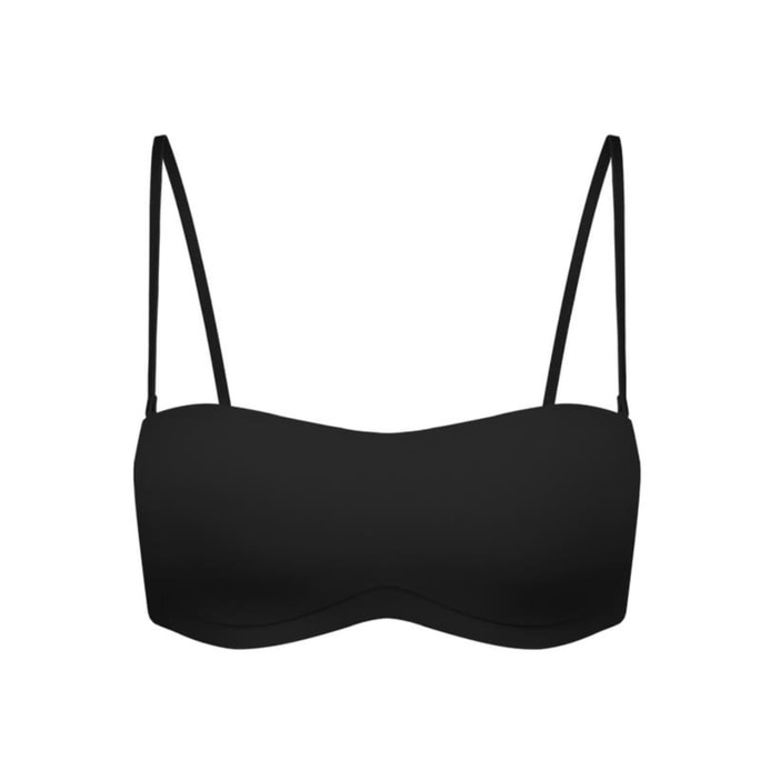 【カナダ直送】 ubras 取り外し可能ストラップ チューブトップ Lサイズ ブラック 小胸フレンドリー 2WAY仕様 盗撮防止 シームレスインナー キャミソールワンピースのお供