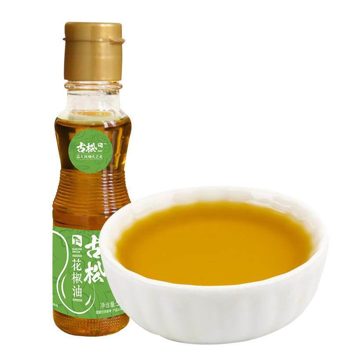  古松 花椒油 红花椒油整颗花椒熬制香麻可口、椒香浓郁、油汁透亮 拌面凉拌菜、 冒菜火锅 、青花椒调味油凉拌炒菜90ml