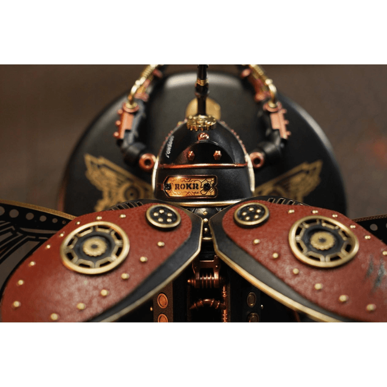 美国 MOM LOVES ME 若客拼图电动昆虫木质拼图 - 犀牛甲虫 8-99岁 7