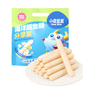 小鹿蓝蓝 量贩装海洋鳕鱼肠 儿童零食 10g×40根
