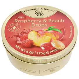 Peach & Raspberry Flavored Sandwich Fruit Hard Candy Christmas Wedding Candy 175g*1 Box