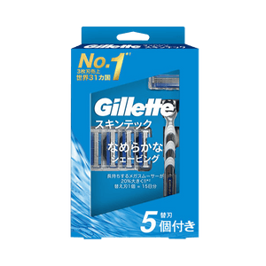 질레트 질레트 스킨테크4 면도기(면도날 홀더 포함) 1개 본체 + 교체용 면도날 5개
