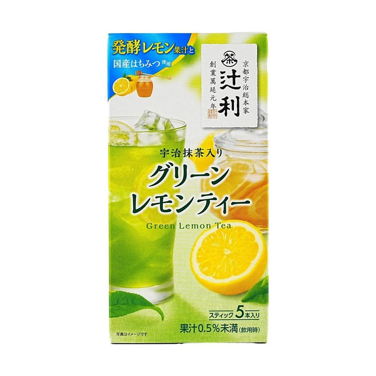 Uji Matcha Green Tea Lemon Tea 5Sticks, 2.99 oz 5