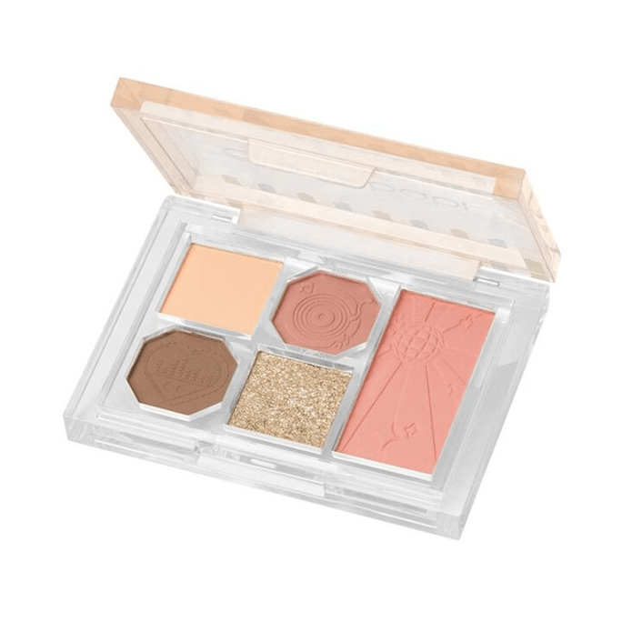 【中国直邮】 Gracebabi 眼影盘日常淡妆五色眼影6.9g*1盒