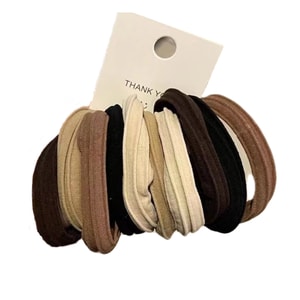 Xiaohongshu & Douyin Hot Sale High Ponytail Hair Ties - 10 pieces - High Elasticity - Rubber Bands