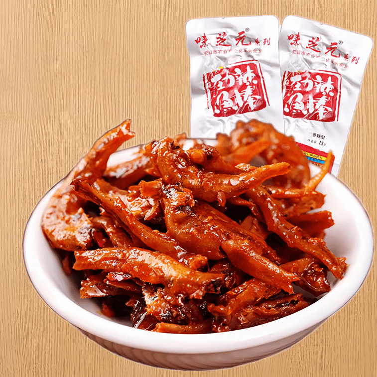 Weizhiyuan Bold Spicy Fish Sticks | 15g x 10 Packs, Classic Chinese Spicy Savory Snack 5