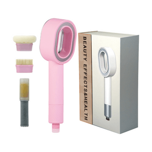 Jingya Home Furnishing シャワーヘッド、ダイソン ブレードレス フィルター ブースター シャワーヘッド、ハンドヘルド シャワーヘッド、家具、ピンク、ギフトセット