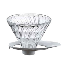 Hario V60 heat-resistant glass transparent dripper 02 VDGR-02-W white 1 piece