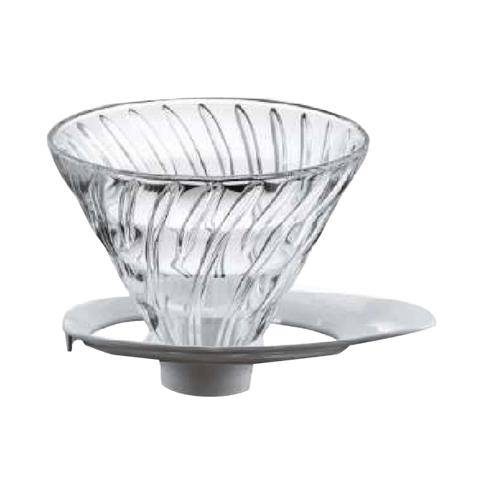 Hario V60 heat-resistant glass transparent dripper 02 VDGR-02-W white 1 piece