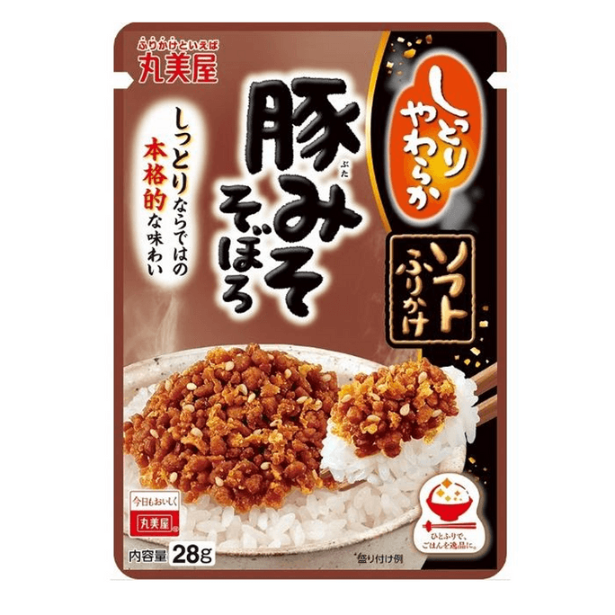 【日本直郵】 日本 丸美屋 拌飯料 豬肉味噌肉末 拌飯小料 28g
