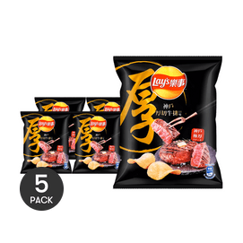 Kobe Steak Potato Chips, 1.2oz *5【5 Packs】