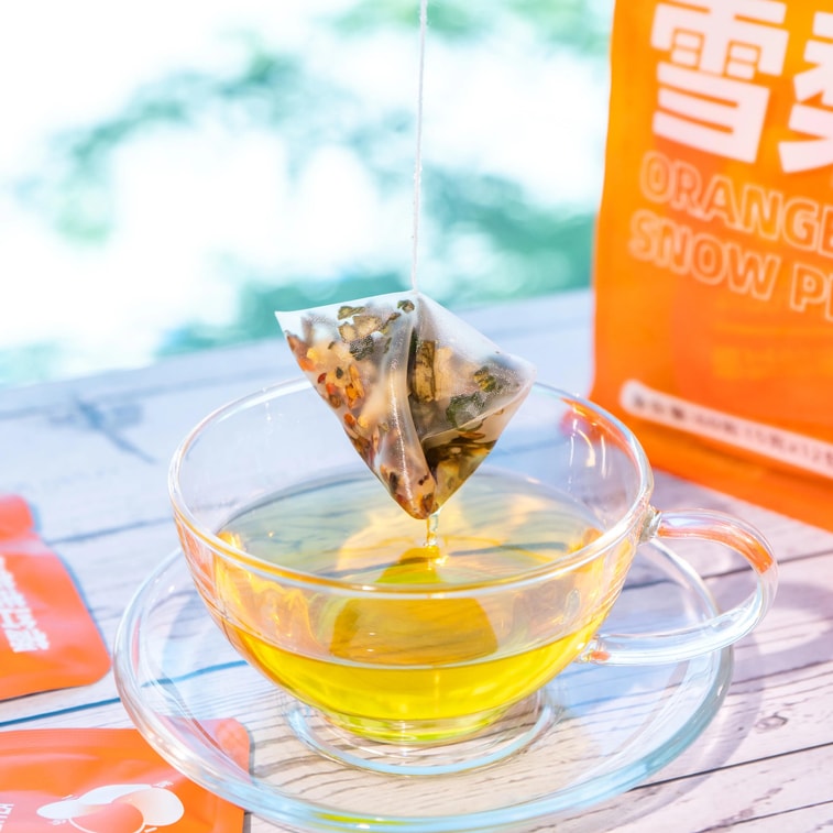 广药白云山 橘红枇杷雪梨茶 甘草菊花橘皮枇杷叶薄荷叶金银花大麦栀子 5g*12包入 清痰润燥 缓解咽喉干痛 清热疏风 独立包装养生茶包 3