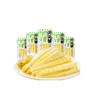 Pickled Spicy Bamboo Shoots – Sour and Spicy Bamboo Tips, Popular Snack, Ready-to-Eat, Small Pack, 30g * 5 Packs