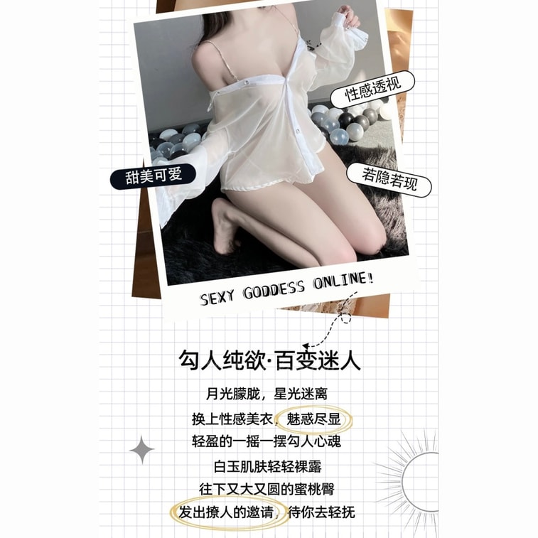 【紐約直郵】Bella’s Fantasy可愛兔女郎黑色蝴蝶結連身衣套裝 開襠暗扣 帶兔兔髮箍 黑白色 均碼 5