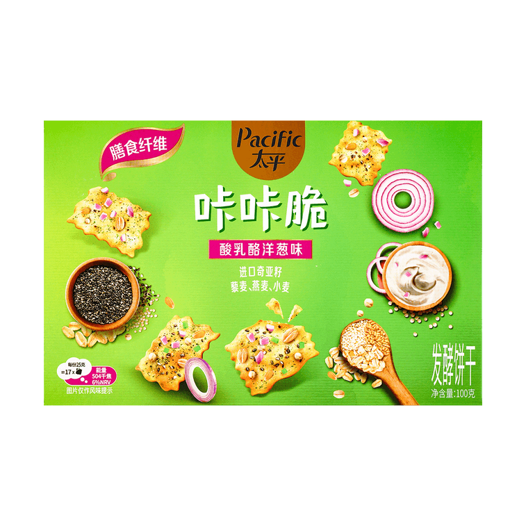 太平 喀喀爾喀脆 發酵餅乾 酸乳酪洋蔥口味 100g【超好吃】 3