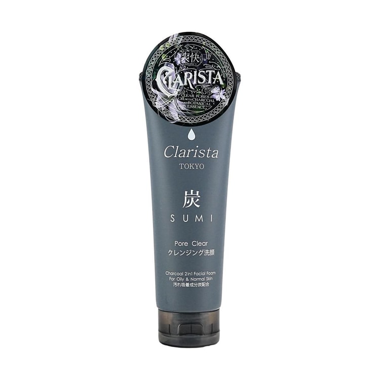 CLARISTA Charcoal 2 In 1 Facial Foam​, Pore Clear, 5.64 oz - For