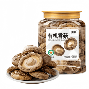 【中国直邮】 颂潮 有机香菇干货自然蘑菇煲汤烹饪火锅食材130g*1罐