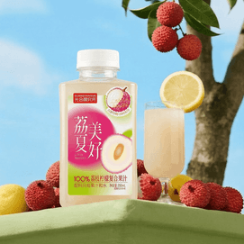 Lychee Lemon Juice, 11.8 fl oz *6【6 Packs】【0 White Sugar 0 Fat Low Calories】