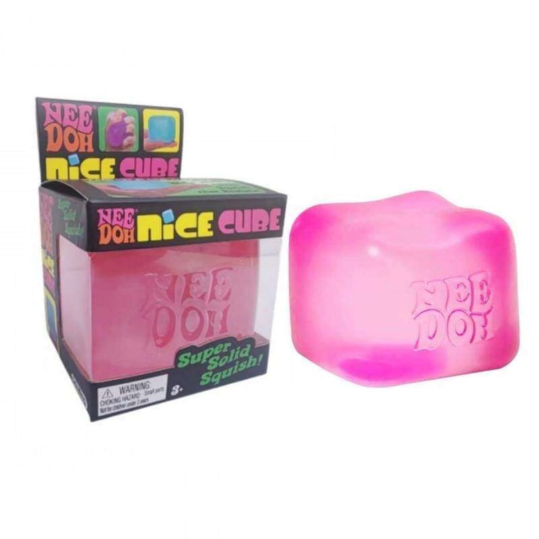 NeeDoh Pink Ice Cube Stress Relief Toy 1 Pack 4