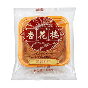 Lotus Seed Paste Mooncake, 1 Piece 3.53 oz【Classic Cantonese Style】