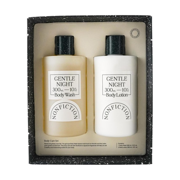 Body Care Set,  Body Wash + Body Lotion Set, Gentle Night,10 fl oz*2ea