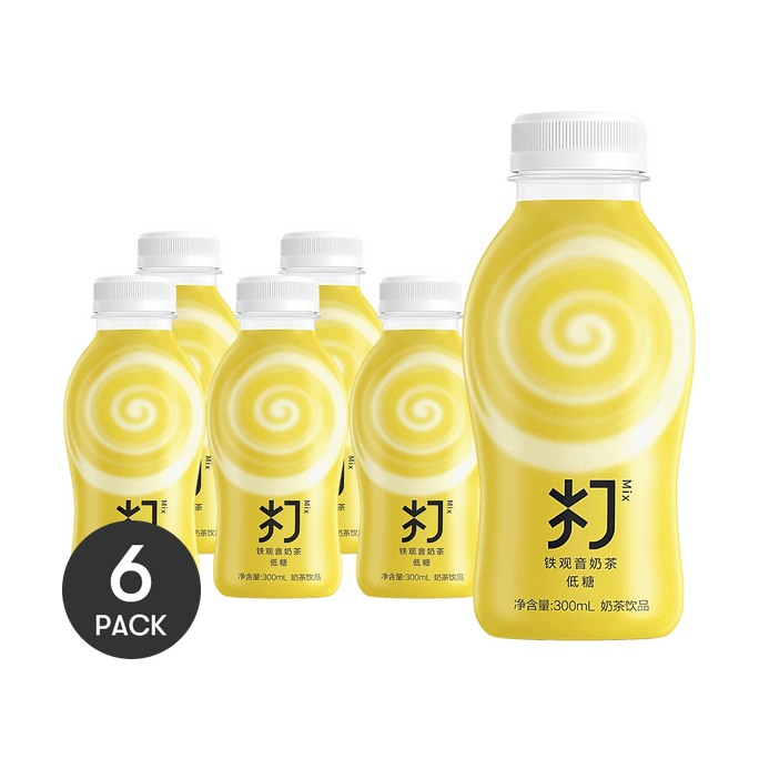 Tie Guan Yin Milk Tea Low Sugar 10.14 fl oz *6【6 Packs】