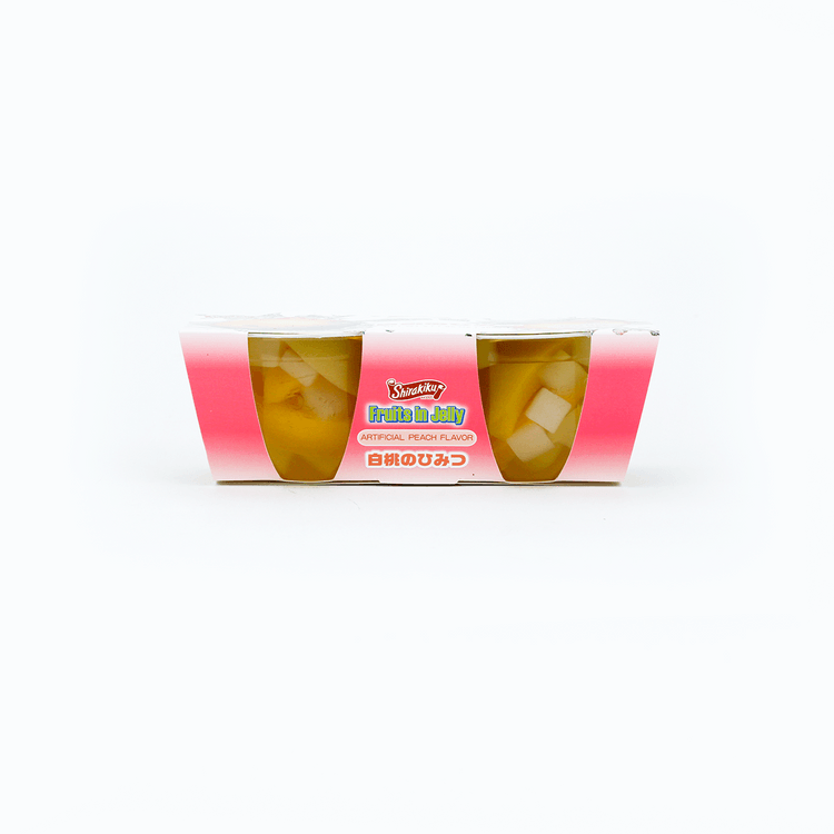 SHIRAKIKU Jelly Cup Peach Flavor 2 Cups 200g - Yami.com