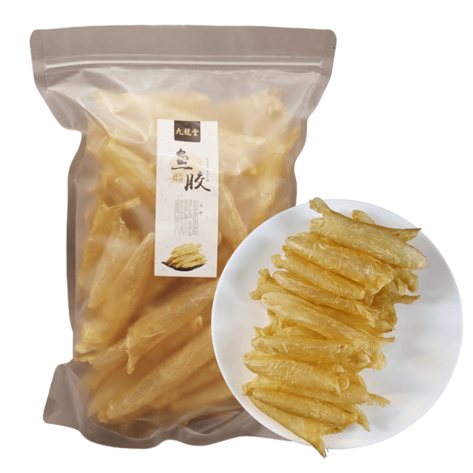 九龍堂花膠魚膠 野生南非黃花筒膠 AAA等級450g 一磅裝 60片 小號