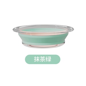 New Foldable Portable Compact Wash Basin for Home Use and Students Matcha Green Trumpet 1 Piece