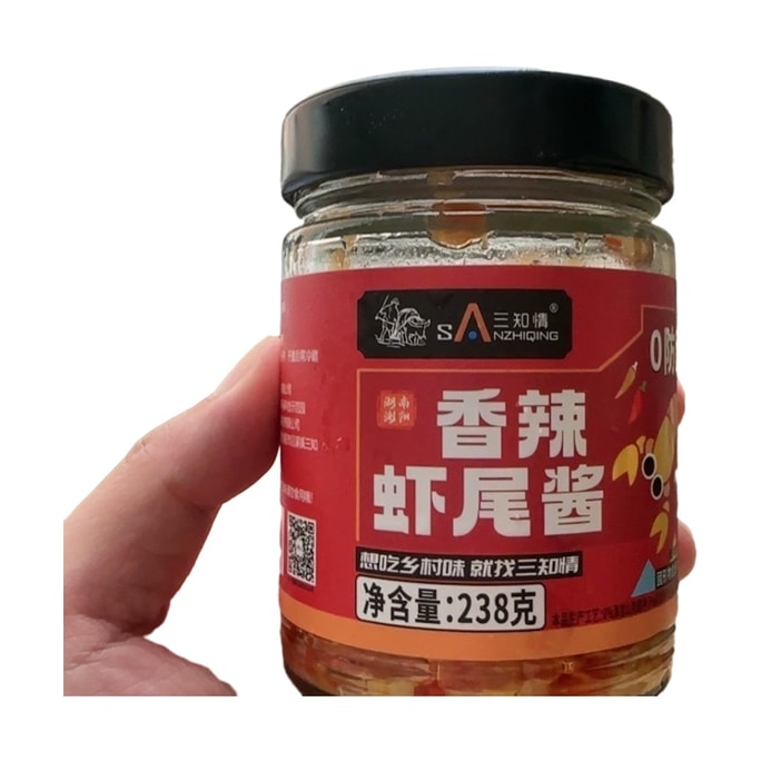 Hunan special chilli shrimp tail sauce 238g *1 bottles.