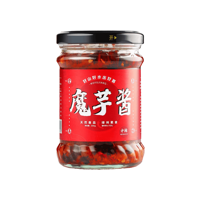 Spicy Konjac Sauce Medium Heat Authentic Asian Flavor Vegan Condiment For Stir Fry Noodles And Healthy Recipes200g