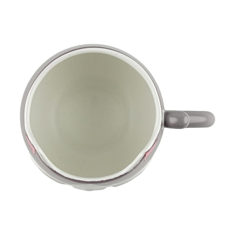 バレンタイン 2025 猫顔 グレー マグカップ 355ml 6