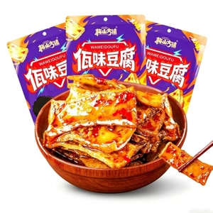 [Wa Flavour Tofu] Hunan Specialty Spicy Snack 90g*1 Pack Of Spicy Dried Tofu, A Must-Have Casual Snack