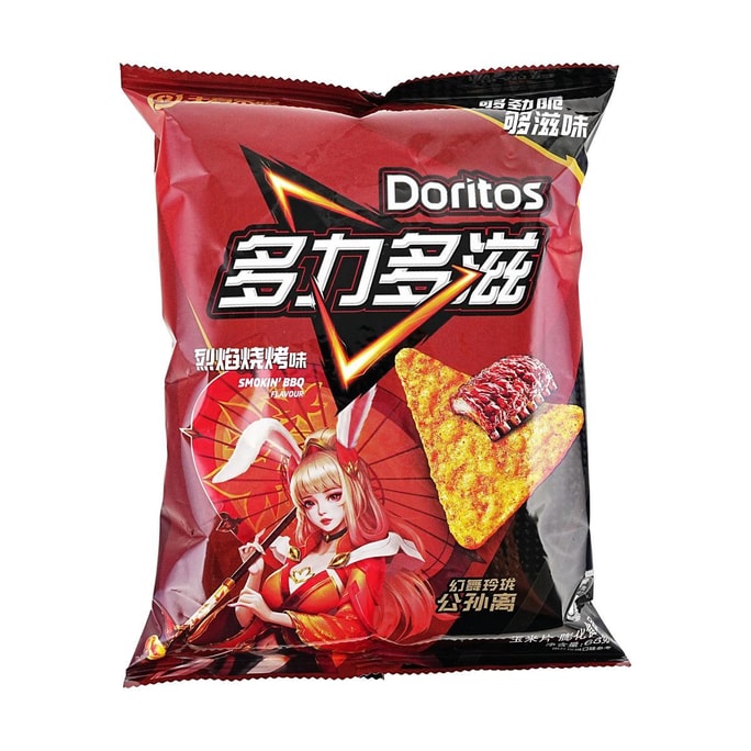 大陸版DORITOS多力多滋 玉米洋芋片 烈焰燒烤風味 68g