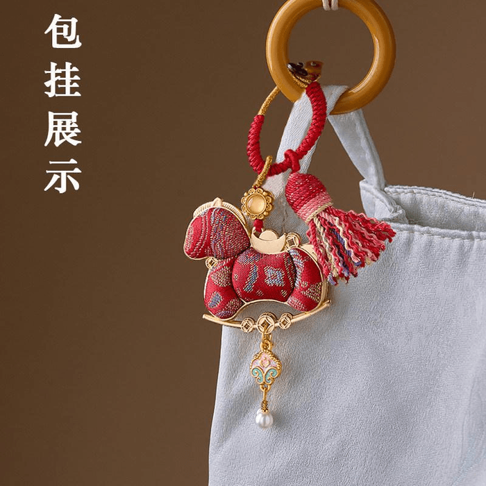 中国 韓国 玉彫刻 招福 吊し飾り 結び吊し 招福万来 古 吊るし飾り