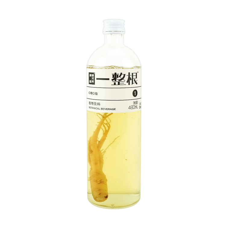 【养生快乐水】一整根 人参植物饮料 1号茉莉清香 480ml 0