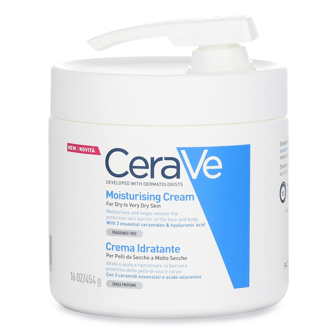 【香港直邮】CeraVe适乐肤 长效滋润修复霜带泵头 454g/16oz