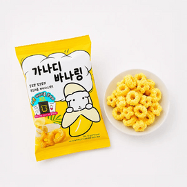 韩国GANADI 星星玉米圈 香蕉味 72g【韩国CU便利店人气款】【随机附赠白色小狗贴纸】