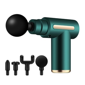  Pocket Massage Therapist! Mini Fascia Gun - Muscle Relief 6 Speeds (Dark Green, 1 Set)