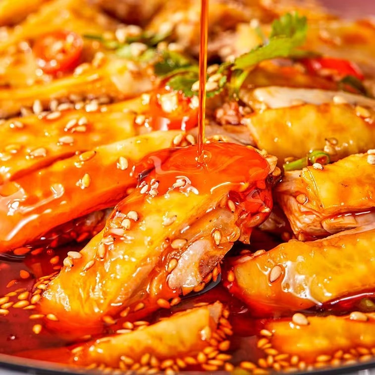 Mouth-watering Chicken Seasoning Sichuan-style Cold Dressing Homemade Seasoning Chilli Oil Cold Boiled Chicken Hand-torn Chicken 70g*1 Pack 4