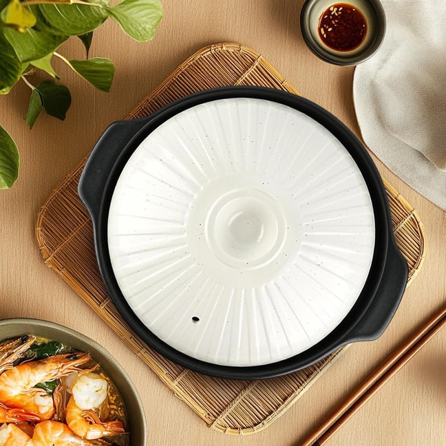 Clay Pot Donabe 31.5 x 27.2 x 16.5cm