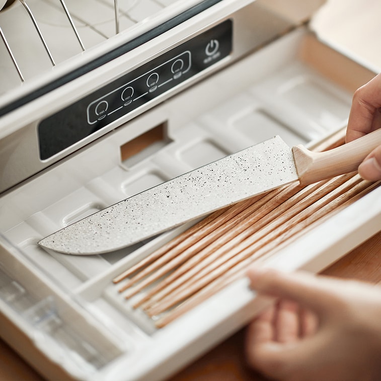 Premium 42L Countertop Sterilizer – 3-in-1 Sanitizing, Drying & Storage | 100–120V | White Home Kitchen Model 5